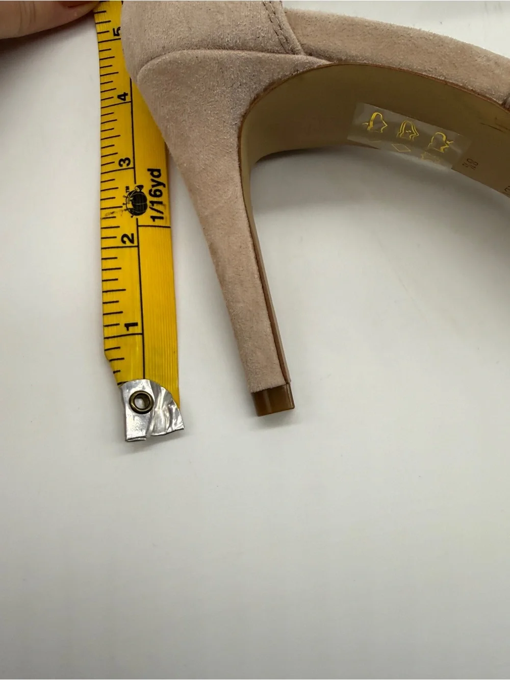 J. Crew 3 Strap Scallop Suede Leather Heel Sandal